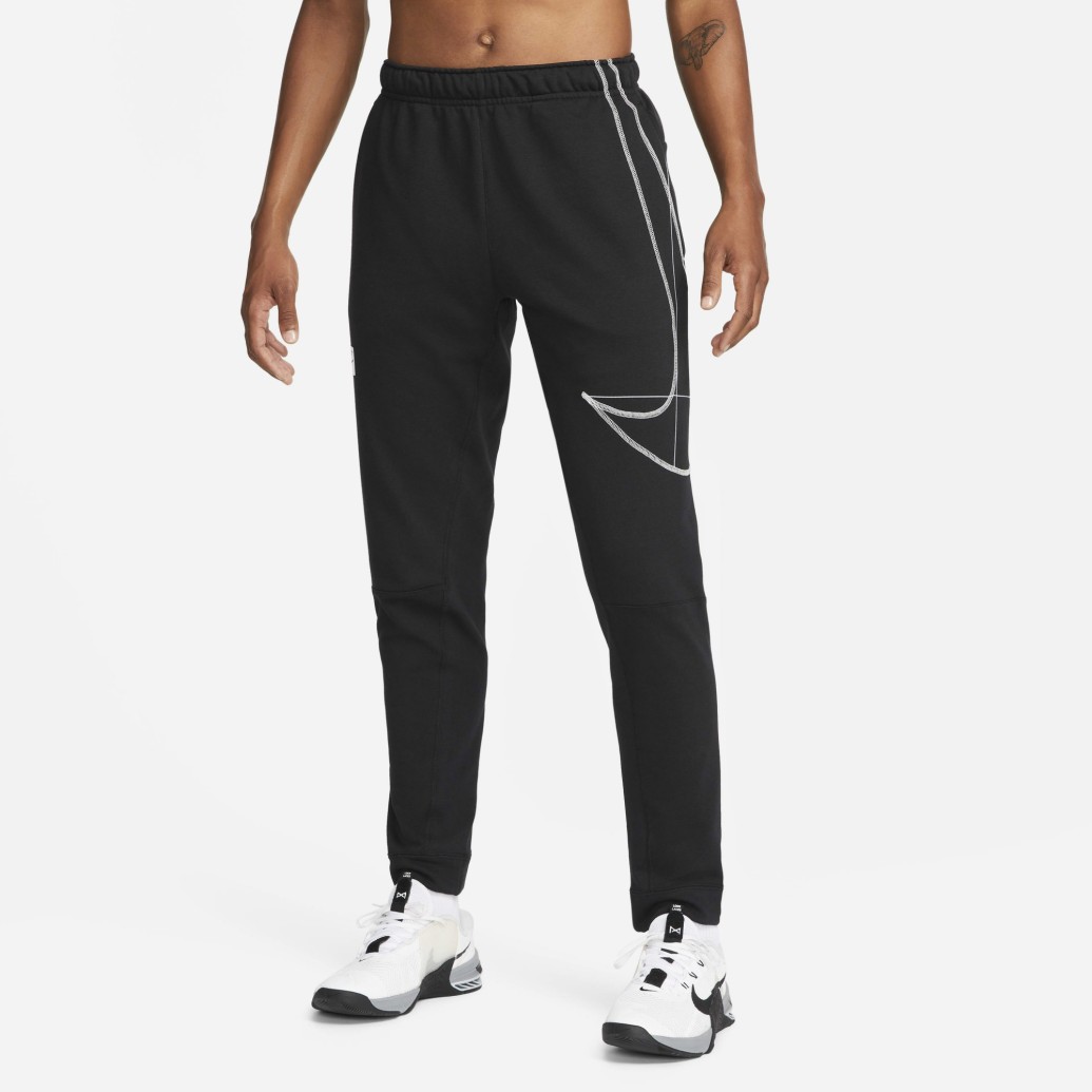 Men Nike Pants & Tights | Nike Dri-Fit Black/Summit White * Saleclarence