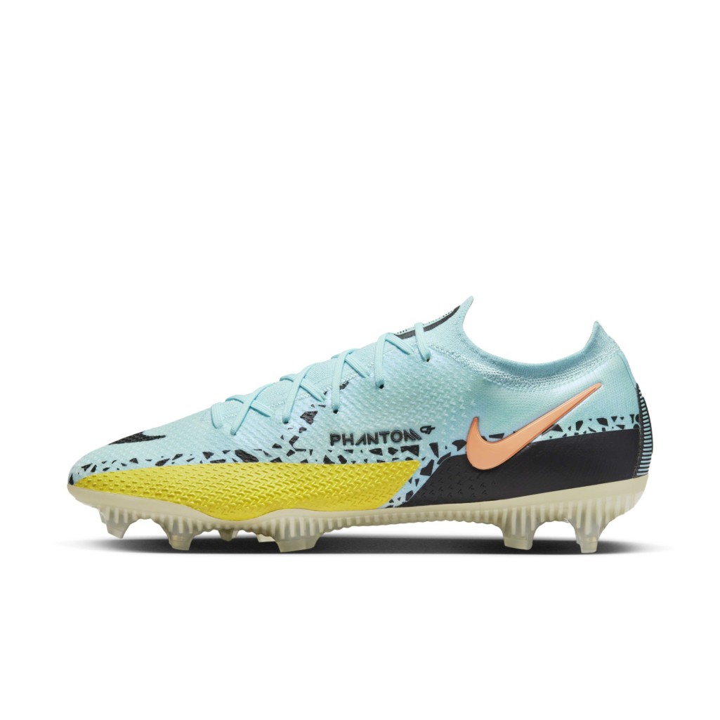 Men Nike Soccer | Nike Phantom Gt2 Elite Fg Glacier Ice/Yellow Strike/Sunset Glow/Black